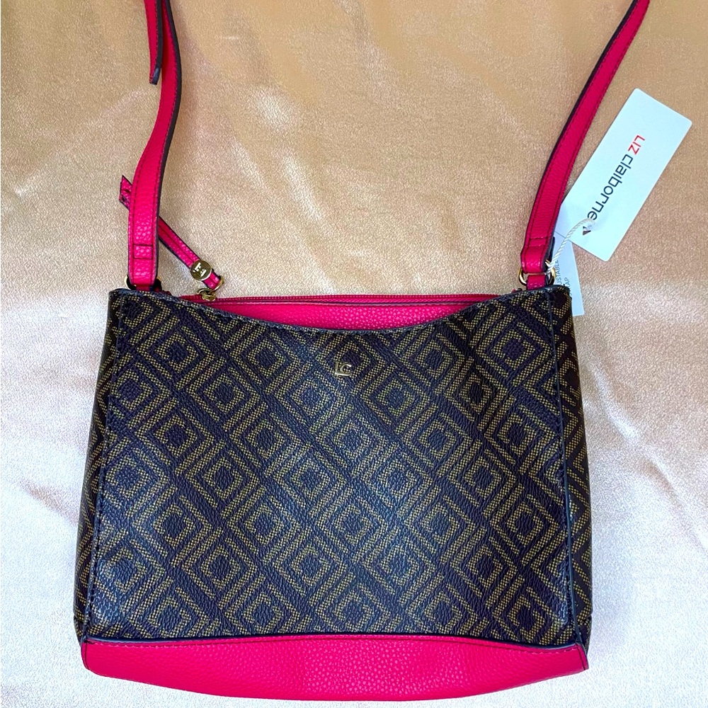 Brown and Pink Women's Bag